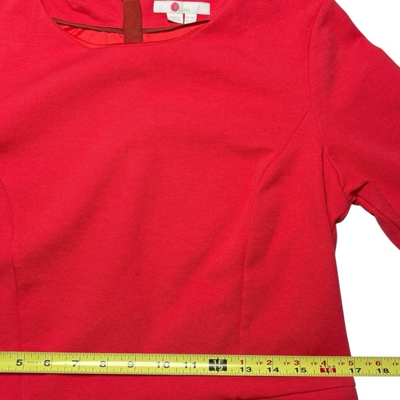 BODEN Ponte Midweight Knit Colorblock Midi Dress Size 12L - Picture 10 of 14